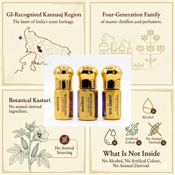 Kasturi, Jasmine & Amber Oud ATTAR Kasturi, Jasmine & Amber Oud ATTAR