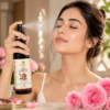 Mandakani pure rose water hydrosol 200ml spray bottle LIFESTYLE FEMALE MODEL