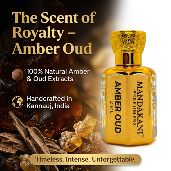 Amber Oud Attar 21ml | Authentic Indian Attar | Handcrafted in Kannauj