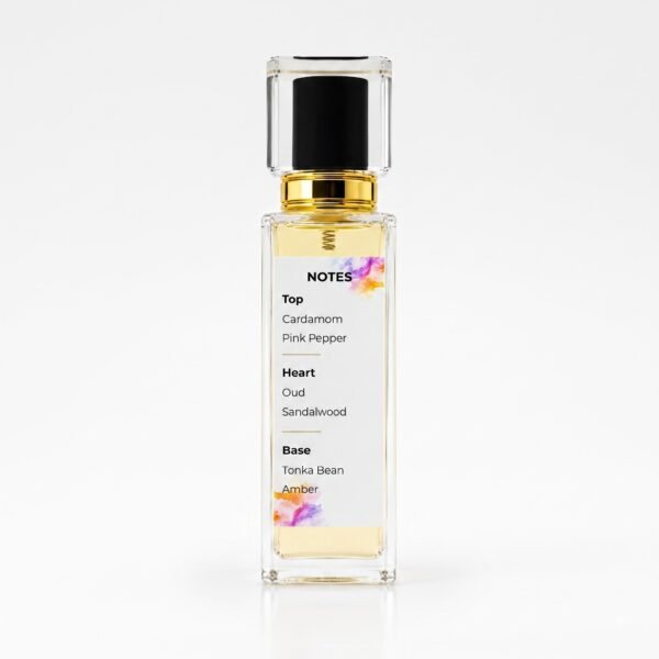 Imperial Agarwood perfume notes with cardamom pink pepper oud sandalwood tonka bean and amber