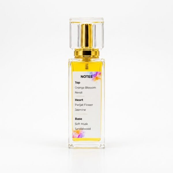 parijat-perfume-fragrance-notes-mandakani2 Parijat perfume with orange blossom neroli jasmine musk and sandalwood notes