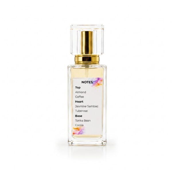 Sin and Silk perfume notes with almond coffee jasmine sambac tuberose tonka bean and cocoa