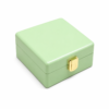 Premium dual attar gift box mint green open view with two attar bottles