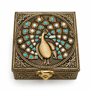luxury perfume gift box, peacock perfume gift box, wooden perfume gift box, premium perfume gift box, attar gift box, luxury attar box, fragrance gift box, perfume presentation box, 2 bottle perfume box, customized perfume gift box, Indian heritage gift box, premium fragrance packaging, luxury gifting box, wedding perfume gift box, corporate perfume gift box, Mandakani Perfumers