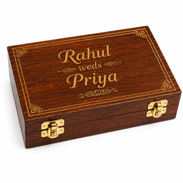 wedding customized wooden premium boxes premium wooden attar gift box with custom engraving for wedding gifting
